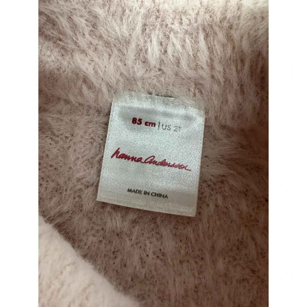 Hanna Andersson Toddler Plush Pink Fuzzy Sweater / Size‎ 2T